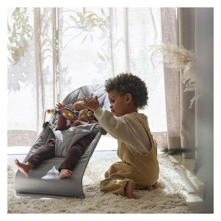 BABY BJORN Bouncer Bliss Cotton petal light grey