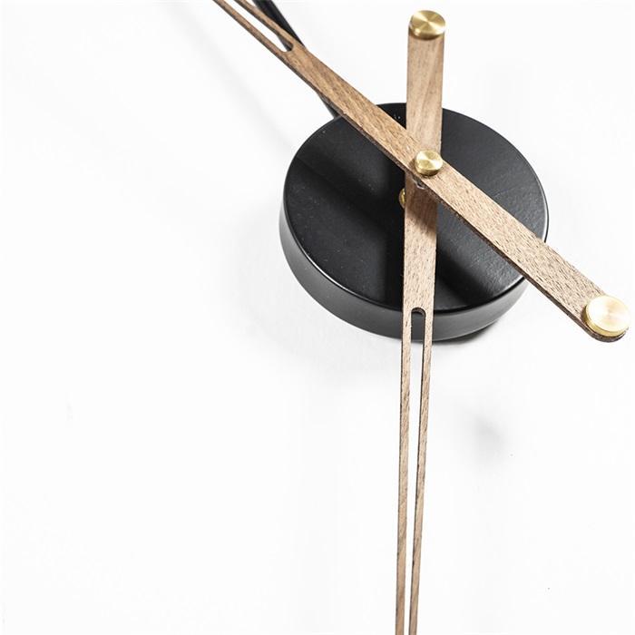 ZIDNI SAT SUNDIAL, CRNA, 70 cm
