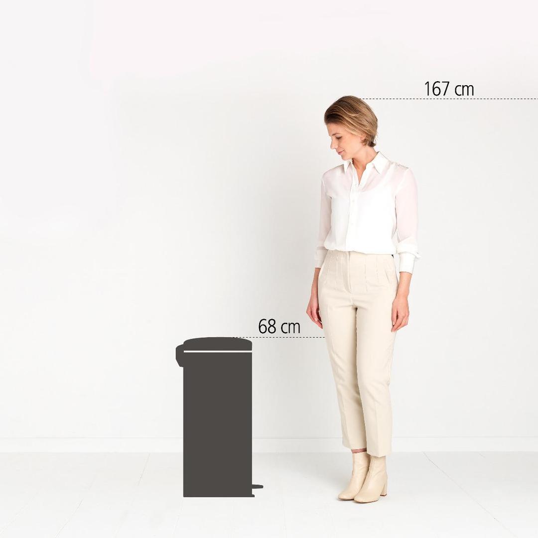 PEDAL KANTA ZA SMEĆ 30L, BIJELA